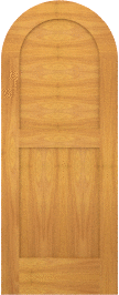 Arched   Crest  Cypress  Doors