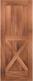 Barn   Single  X  Spanish Cedar  Doors