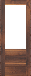 French   Colonial  Walnut  Doors