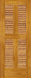 Louvered   Biscane  Cypress  Doors