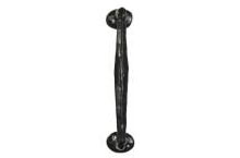 Offset Pull Handle on Oval Rose