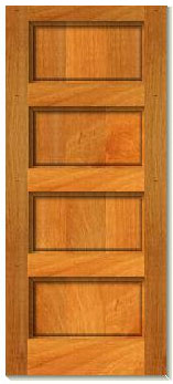 custom teak doors