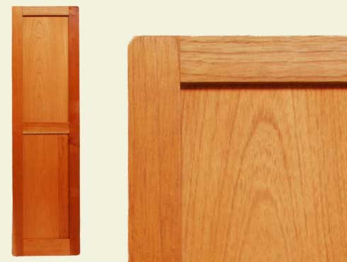 Flat panel shutter in Spanish Cedar