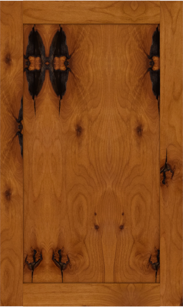 Flat Panel Knotty Alder Cabinet Doors