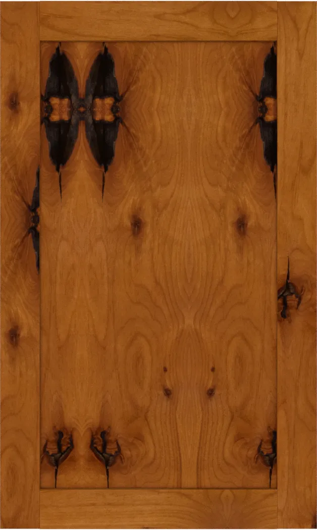 Custom Knotty Alder Flat Panel Cabinet Doors | Estate Millwork Product Image