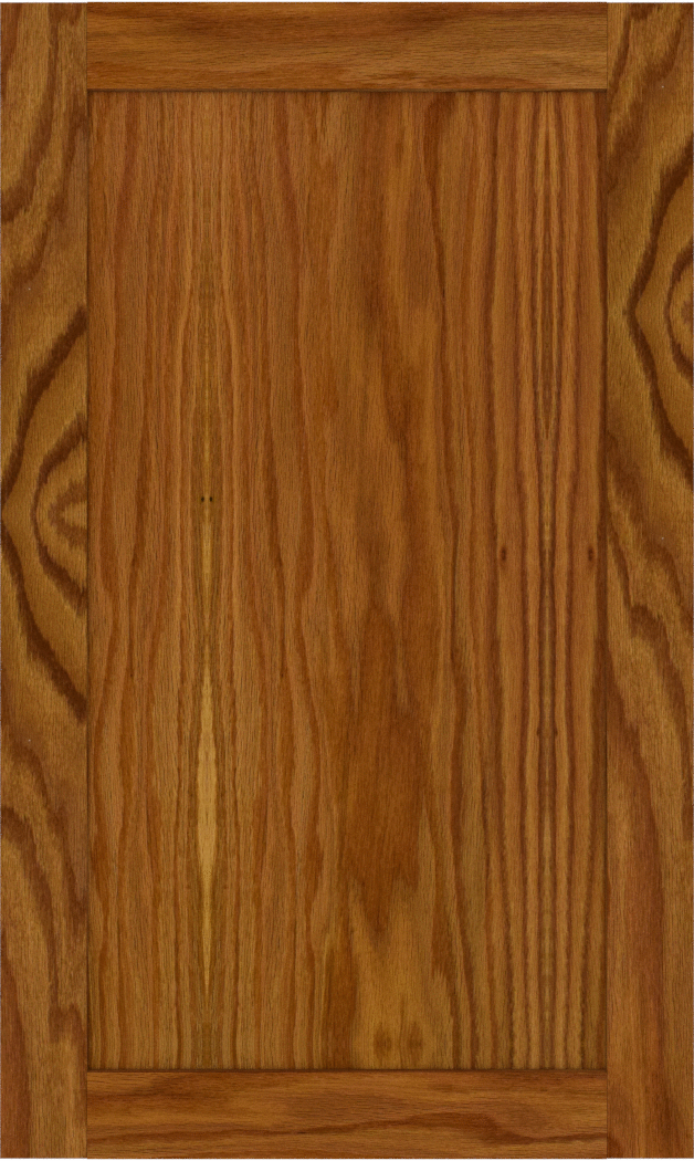 Custom Made Flat Panel Red Oak Cabinet Doors Estate Millwork