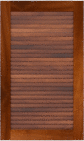 Louvered 100  Mahogany  Cabinets