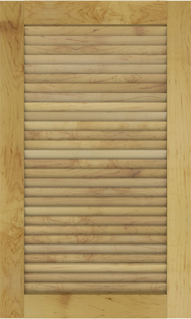 Louvered Maple Cabinet Doors