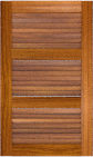 Louvered 33 33 33  Teak  Cabinets