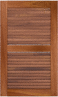 Louvered 50 50  Spanish  Cedar  Cabinets