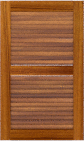 Louvered 50 50  Teak  Cabinets