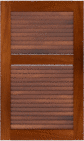 Louvered 60 40  Mahogany  Cabinets