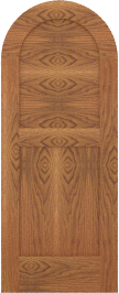 Arched   Crest  Red Oak  Doors