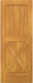 Barn   Single  X  Cypress  Doors