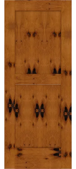 Elegant Knotty Alder Custom Flat Panel knottyalder Doors | Estate Millwork Product Image