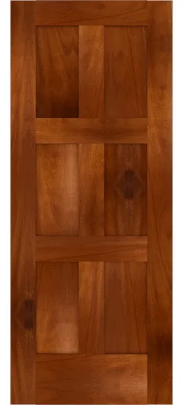 Jefferson flat panel door rendered in mahogany
