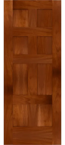 Madison flat panel door rendered in mahogany