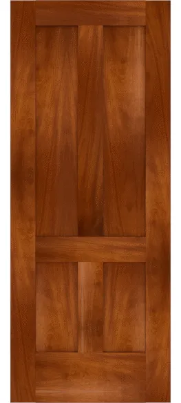 Washington flat panel door rendered in mahogany