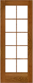 French   Bastille  Red Oak  Doors