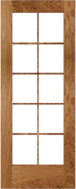 French   Bastille  White Oak  Doors