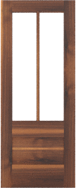 French   Rose  Marie  Walnut  Doors