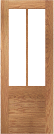 French   Rose  Marie  White Oak  Doors