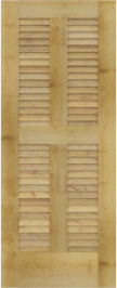 Louvered   Biscane  Maple  Doors