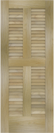 Louvered   Biscane  Poplar  Doors