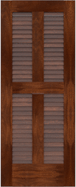 Louvered   Biscane  Sapele  Doors