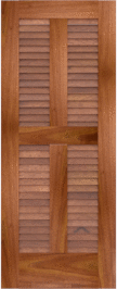 Louvered   Biscane  Spanish  Cedar  Doors