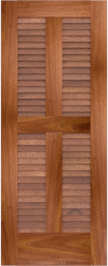 Louvered   Biscane  Spanish Cedar  Doors