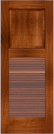Louvered   Havana  Mahogany  Doors