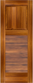 Louvered   Havana  Teak  Doors