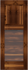 Louvered   Havana  Walnut  Doors