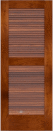 Louvered   Key  West  Mahogany  Doors