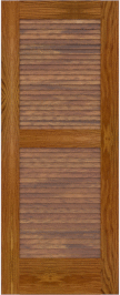 Louvered   Key  West  Red Oak  Doors