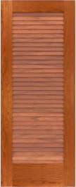 Louvered   Nassau  Cherry  Doors