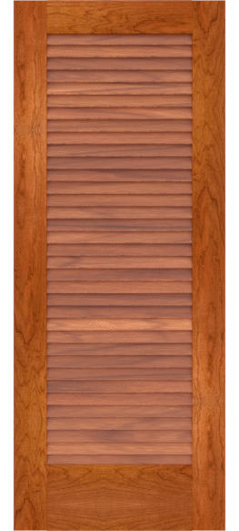 Elegant Custom Louvered Cherry Doors