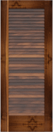 Louvered   Nassau  Walnut  Doors