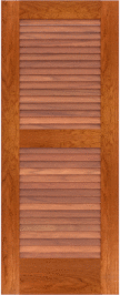 Louvered   St  John  Cherry  Doors