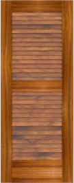 Louvered   St  John  Teak  Doors