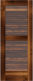 Louvered   St  John  Walnut  Doors