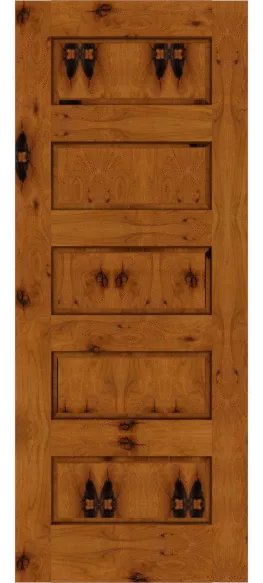 Elegant Knotty Alder Custom Raised Panel knottyalder Doors | Estate Millwork Product Image