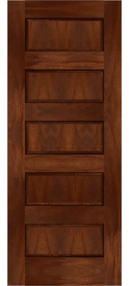 Custom Sapele Raised Panel Doors | Estate Millwork Product Image