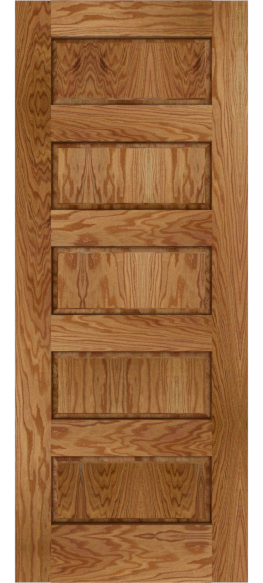 Custom Raised Panel White Oak Doors