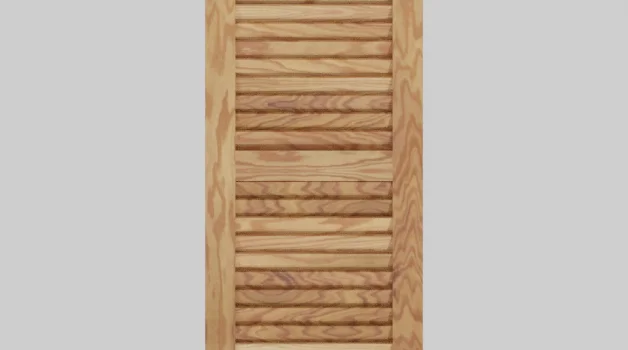 White Oak Louvered Drawer Fronts