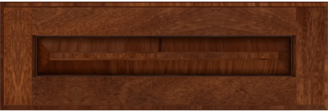 Custom Sapele Raised Panel Drawer Fronts | Estate Millwork Product Image