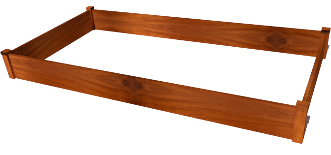 Solid Mahogany Custom Crafted Raised Garden Bed Kits Estate Millwork