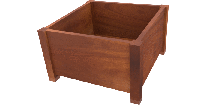 and More Vegetables Plants Estate Millwork Mahogany Raised Bed Garden Kit 24 X 36 X 8 Fruits Perfect for Flowers 