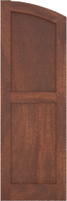 Arched   Grace  Sapele  Shutters